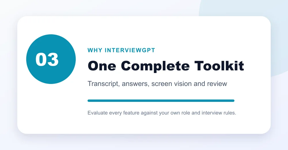 Comprehensive InterviewGPT interview preparation toolkit