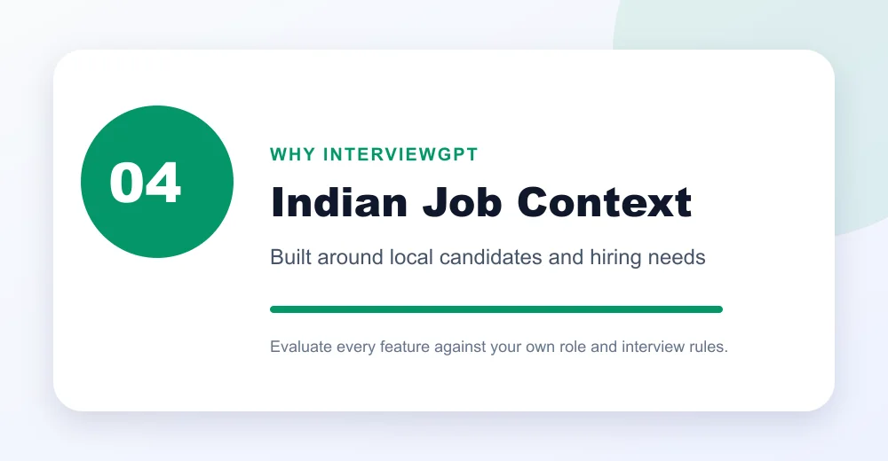 InterviewGPT built around Indian job seekers